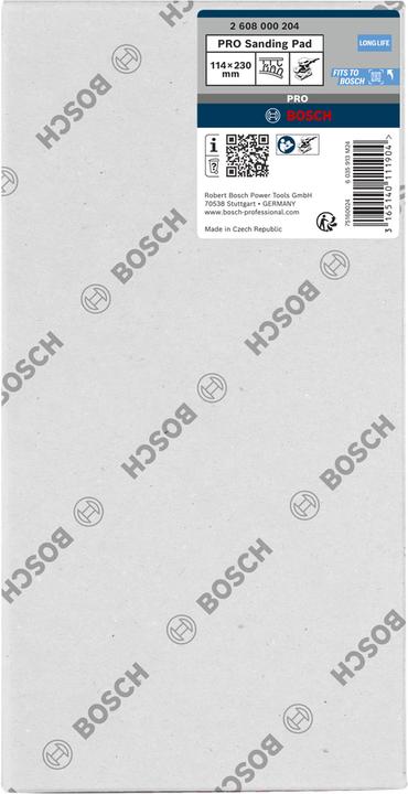 Produktbild Bosch Professional Zubehör Schleifplatte 185 x 93 mm, für GSS 280 A, GSS 280 AE, mit Kletthaftung