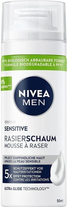 Actual product image NIVEA MEN Sensitive Rasierschaum (50 ml, Shaving cream)