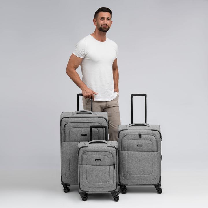 Image du produit Redolz Essentials 12 THREE SET Set de valises à 4 roulettes 3 pièces avec soufflet extensible (201 l)