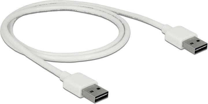 Produktbild Delock USB2.0-Kabel Easy A-A: 1m, weiss (1 m, USB 2.0)