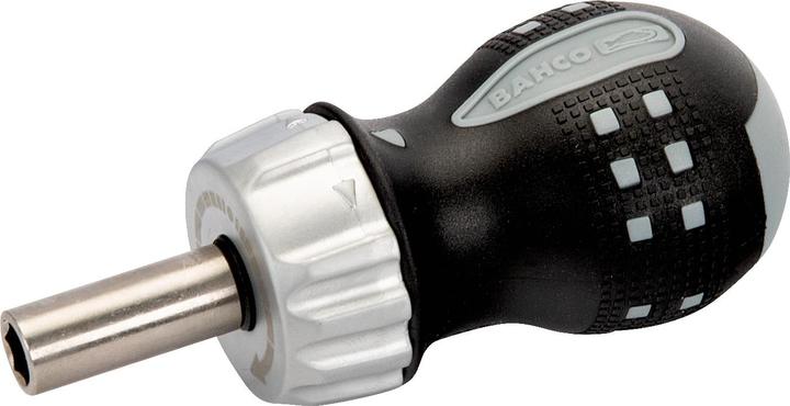 Produktbild Bahco 1/4"-Bit-Knarren-Schraubendreher in kurzer Ausführung, 68 mm (Sechskant (hexagonal))
