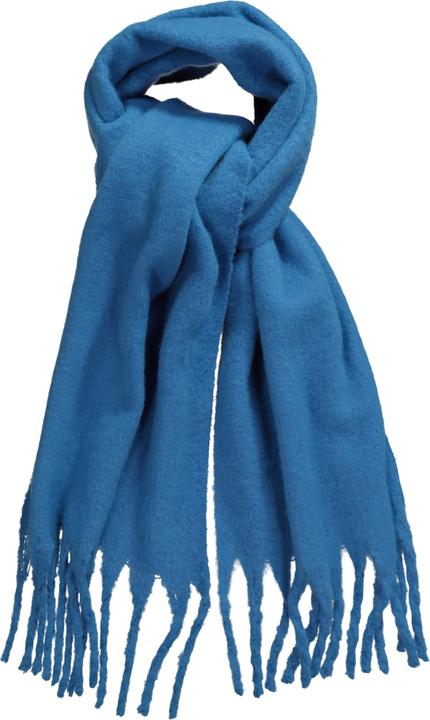 Image du produit Ulla Popken Écharpe fluo en maille bouclée, avec franges sur la bordure