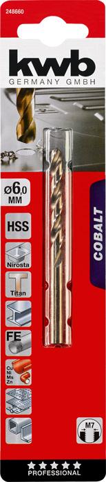 Actual product image kwb COBALT Twist Drill 6.0 mm (6 mm)