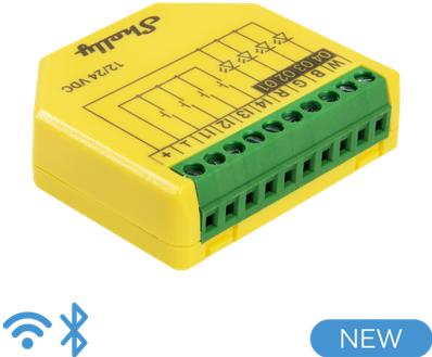 Actual product image Shelly Plus RGBW PM (Dimming actuator)