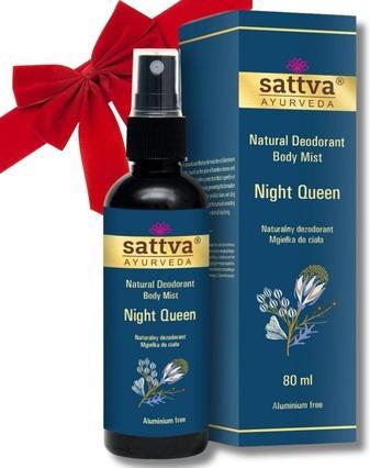 Sattva Ayurveda Sattva Natural Deodorant Body Mist Natural Deodorant In Night Queen 80Ml (Spray, 80 ml)