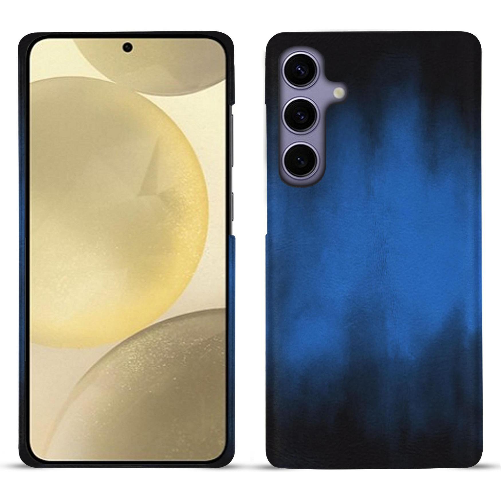 Thumbnail - Noreve Lederschutzhülle (Samsung Galaxy S23+, Samsung Galaxy S24+), Smartphone Hülle, Blau