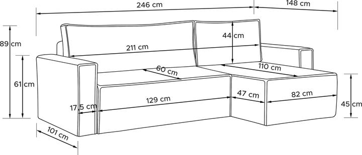 Produktbild Konsimo Napi Ii (Ecksofa)