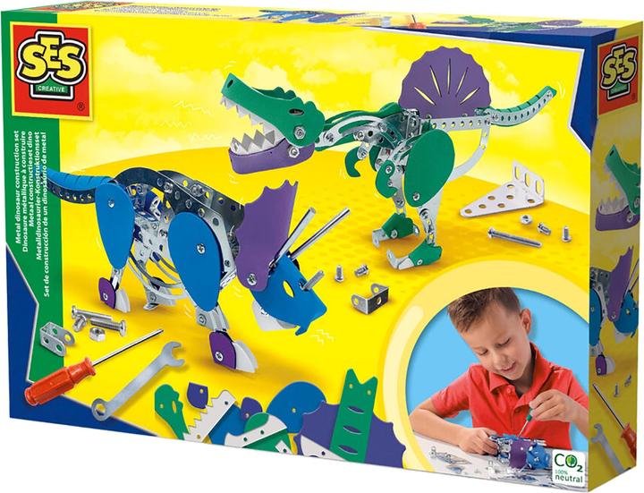 Immagine prodotto Ses Kit di costruzione in metallo Dino - Triceratopo e Spinosauro