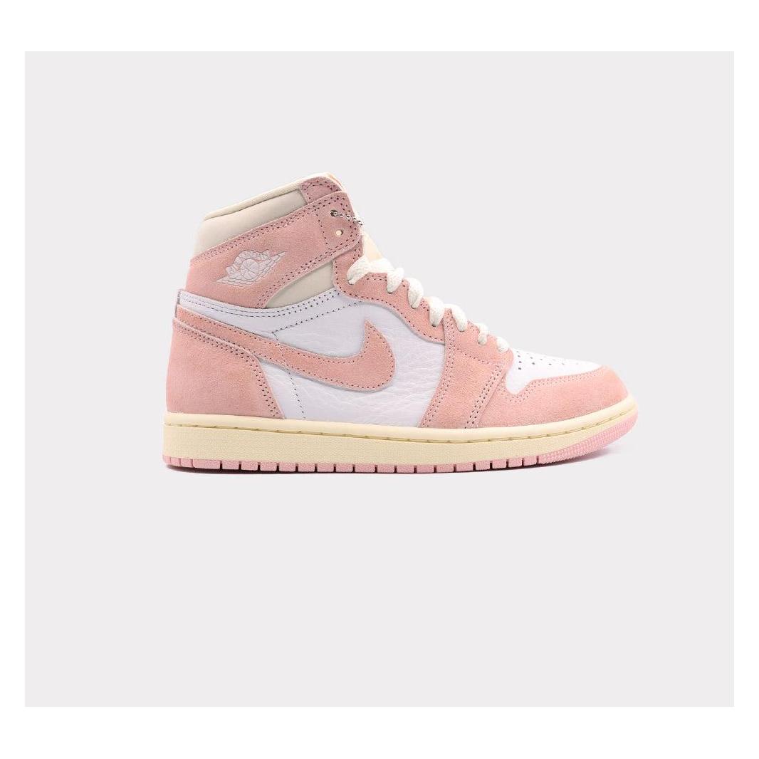 Nike, Damen, Sneakers, Air Jordan 1, Weiss, Rosa, (37.5)