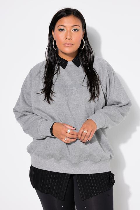 Produktbild Studio Untold Sweatshirt, oversized, Glitzereffekt, Statement Print (50, 52)