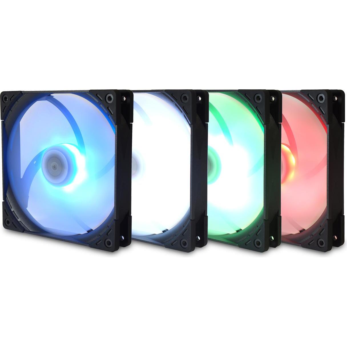 Scythe PC-Lüfter Kaze Flex 140 Square RGB PWM (140 mm, 1 x), PC Lüfter, Schwarz