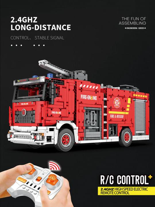 Produktbild ReoBrix Fire Truck Fire Rescue w. Watertank - Tanklöschfahrzeug