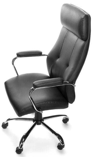 Actual product image Rocada Executive chair, 986V22 faux leather black, chrome frame (48 - 58 cm)