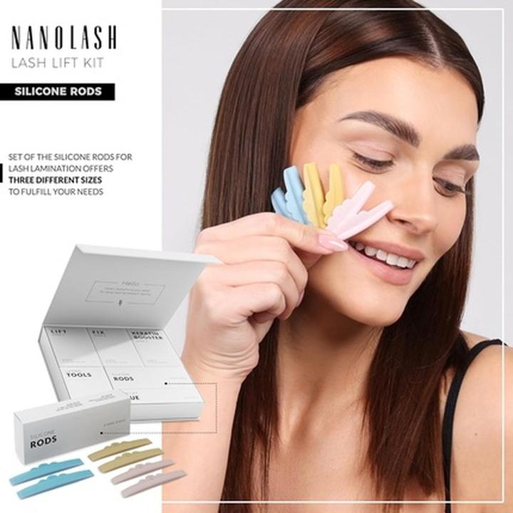 Actual product image NoName Silicone Rods 3 Pairs Lash Lift Rods Silicone Pads for Eyelash Lifting Shields (Mascara)