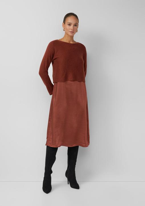 Image du produit s.Oliver Kleid Set aus Satinkleid und Pullover aus Alpaka-Wollmix (36)
