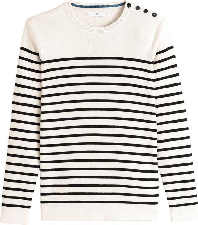 Produktbild La Redoute Collections Matrosenpullover aus Bio-Baumwolle (XXL)