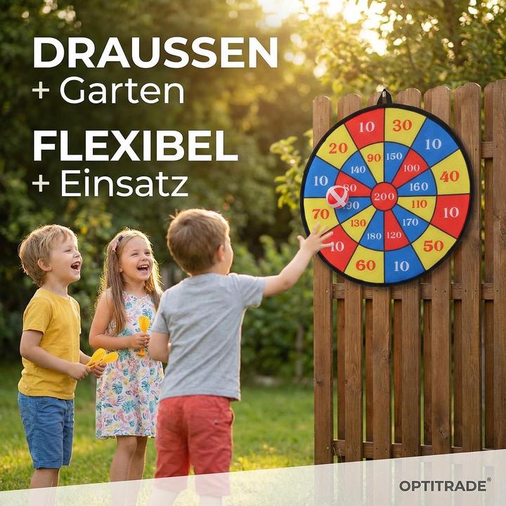 Actual product image Eddy Toys Dartboard with velcro balls and darts