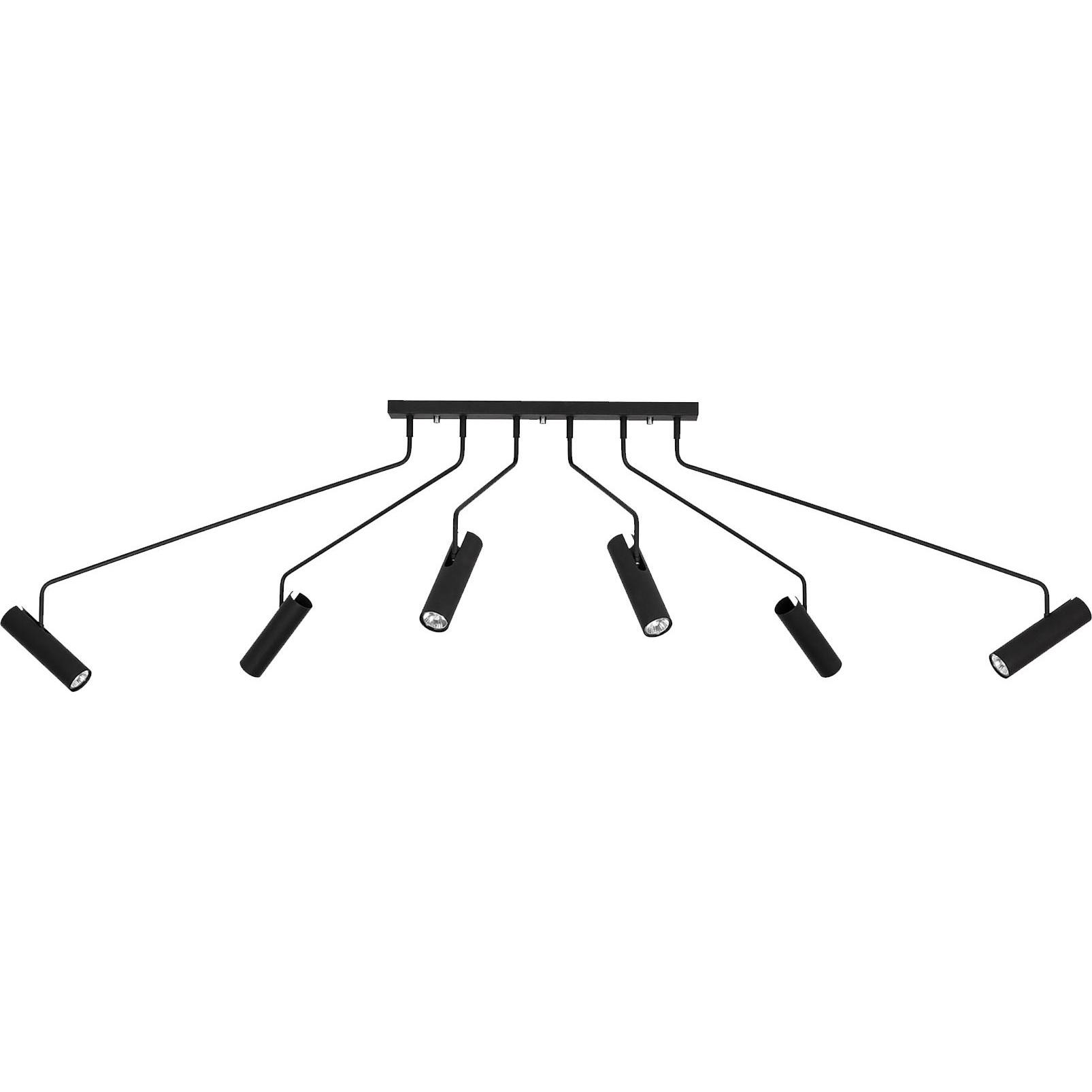 Markslöjd, Applique + Plafoniera, RAMUS Ceiling 6L Black