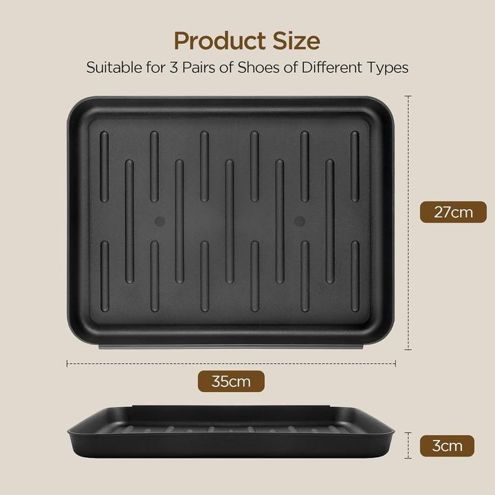 Cozary 3er-Set Schuhabtropfschalen (35 x 27 cm)