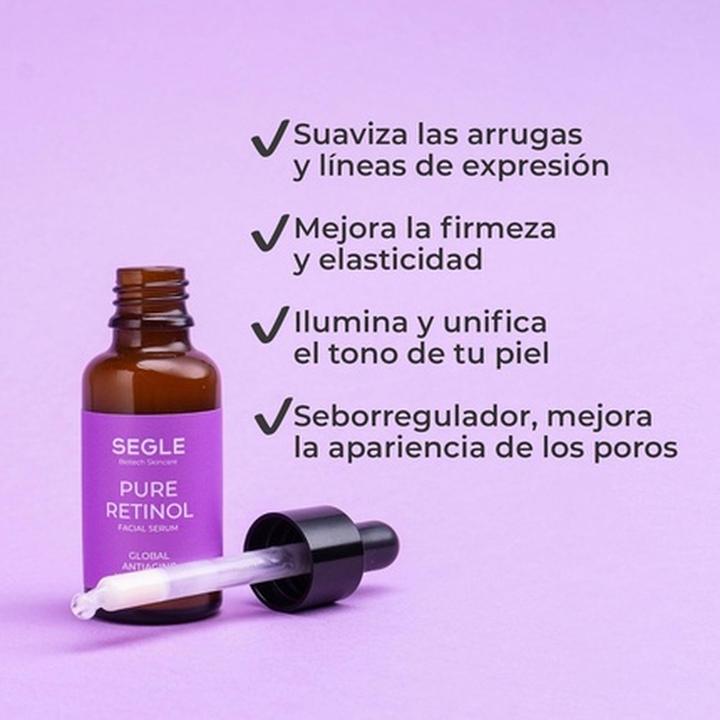 Actual product image Segle Biotech Skincare Segle Clinical Pure Retinol Serum Anti-Aging Global Anti-Wrinkle