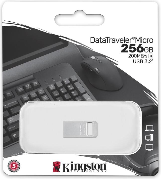 Produktbild Kingston DataTraveler Micro (256 GB, USB 3.2, USB-A)