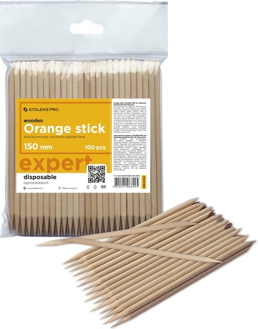 Produktbild Staleks Orangenholz-Stäbchen EXPERT 150 mm 100 Stk.