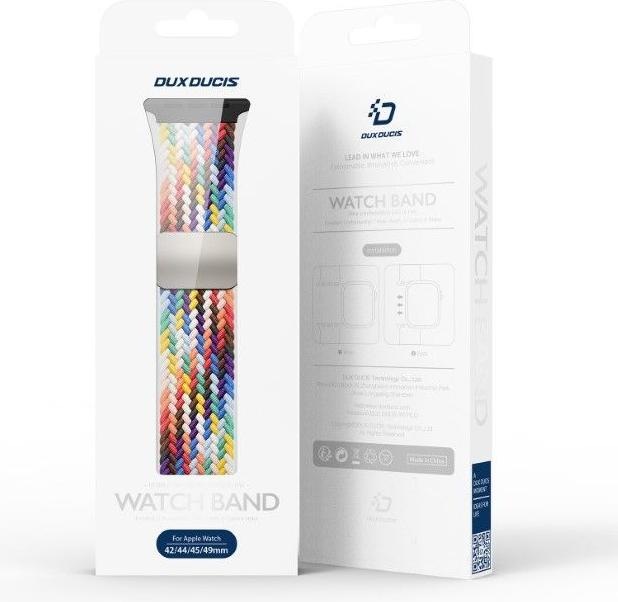 Image du produit Dux Ducis Mixture Pro Bracelet Apple Watch 38mm/40mm/41mm - Arc-en-ciel (38 mm, 40 mm, 41 mm, Nylon, Apple Watch Series 2, Apple Watch Series 1, Apple Watch Series 3, Apple Watch Series 4, Apple Watch Series 5, Apple Watch Series 6, Apple Watch Series 7, Apple Watch Series 8, Apple Watch Series 9, Apple Watch SE)