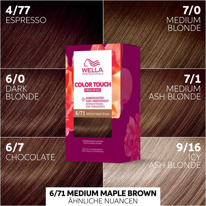Immagine prodotto Wella Kit di rinfrescata del colore (6, 71 Marrone Acero Medio)
