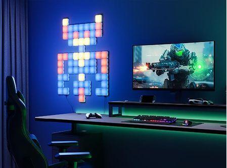 Actual product image Govee Mini light panels RGBIC segment colours