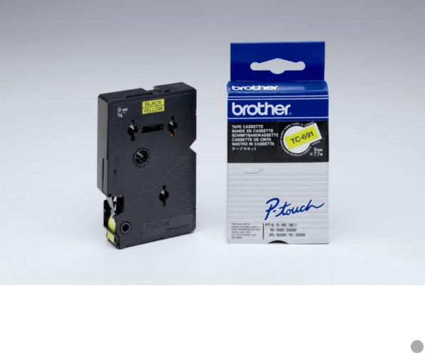 Actual product image Brother P-Touch (6 cm, Yellow)