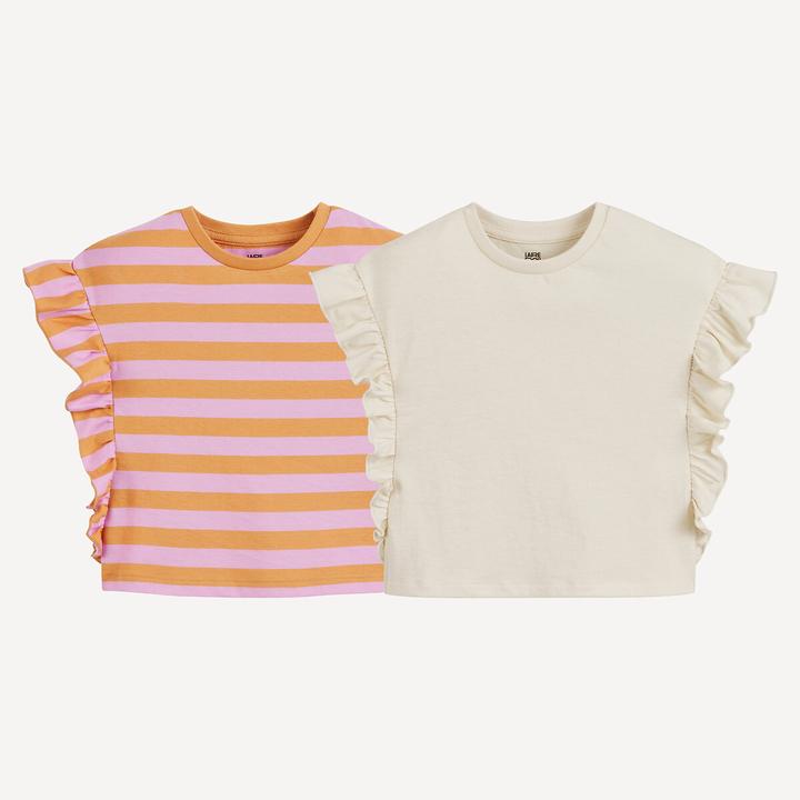 Produktbild La Redoute Collections 2er-Pack T-Shirts mit Volants (104)