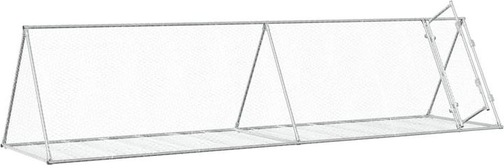 Produktbild vidaXL Klatka dla królików, srebrna, 400x105x91 cm, stal galwanizowana