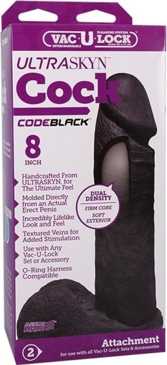 Produktbild Doc Johnson CodeBlack - Realistic UR3 Cock Cock