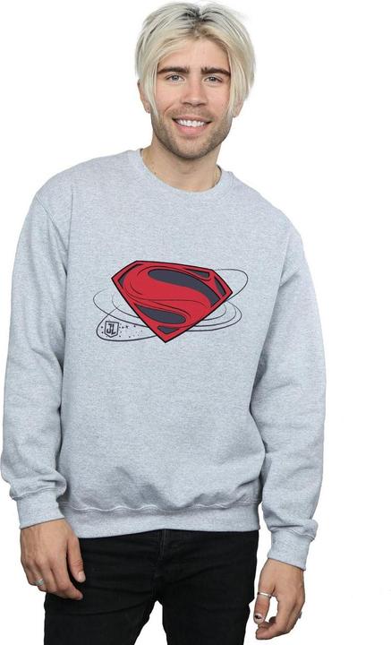 Actual product image Mens Justice League Movie Superman Logo Sweatshirt (L)