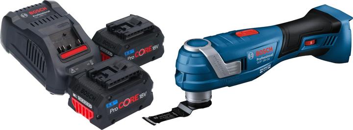 Produktbild Bosch Professional GOP 18V-34 Professional Akku Multi Cutter 18 V Starlock Plus + 2x ProCORE Akku 5,5 Ah + (Multifunktionswerkzeug)