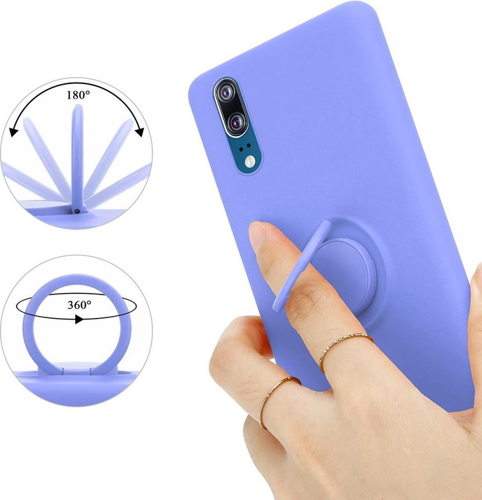 Actual product image Cadorabo TPU Liquid Ring Silicone Case Cover (Cubot P20)