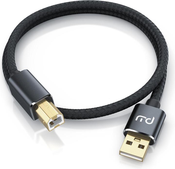 Image du produit Primewire Câble USB 2.0, câble d'imprimante type A vers connecteur type B, câble de scanner avec gaine en (1 m, USB 2.0)
