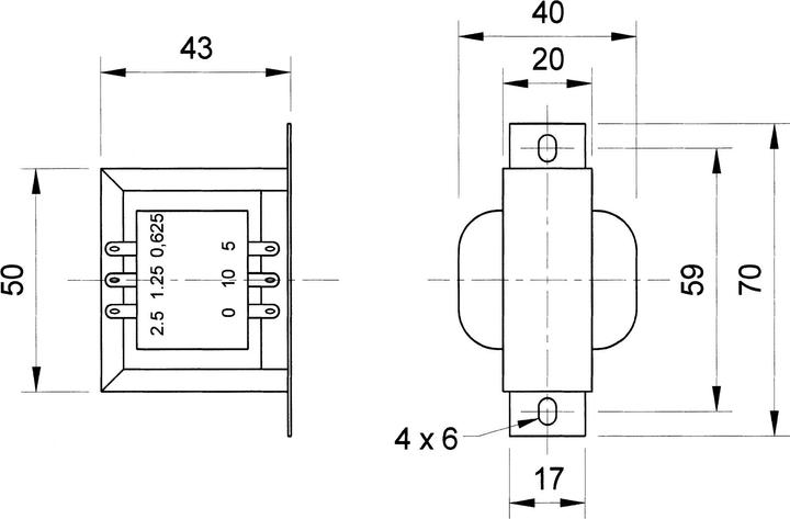 Produktbild Visaton TR 10.16 PA-Übertrager