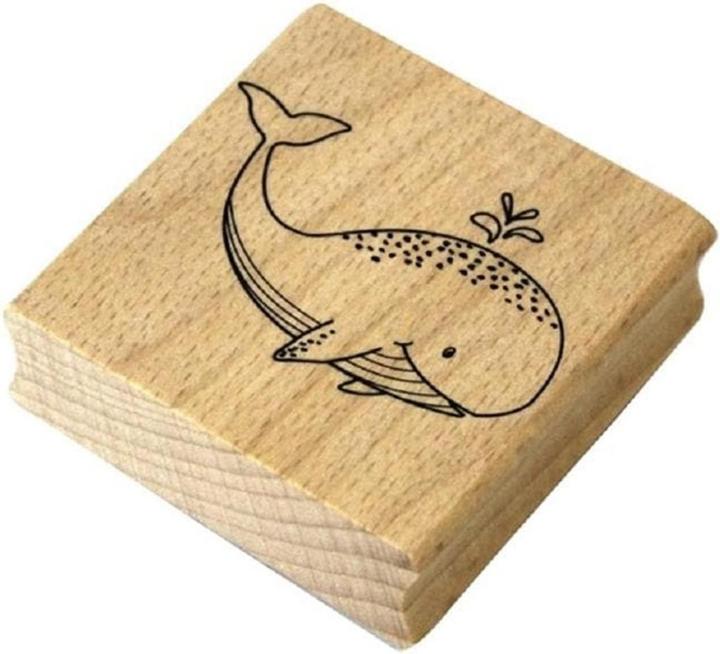 Artoz Motif stamp whale light brown