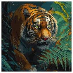 Ideyka Malen nach Zahlen - Herr des Dschungels