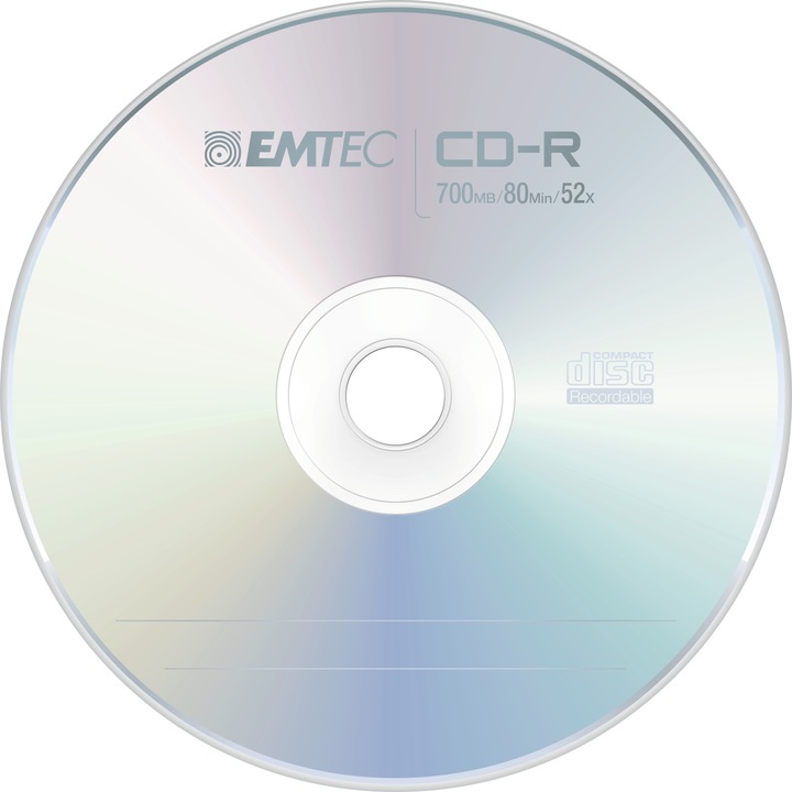Actual product image Emtec Vinyl Look - 10 x CD-R - 700 MB (80 Min) 52x (10 x)