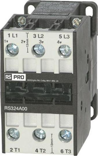 Actual product image RS PRO Power contactor 230 V coil, 3 400 V / 32 A 15 kW