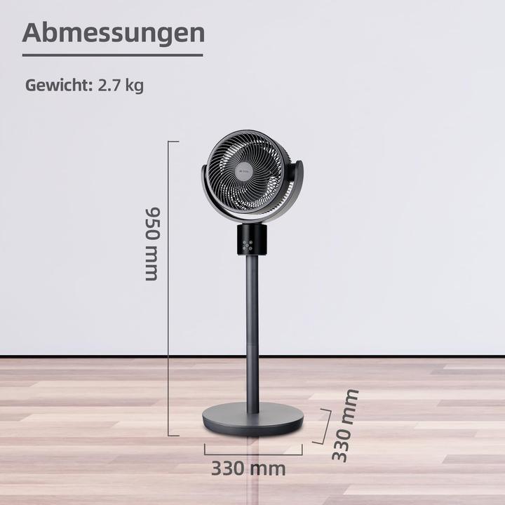 Actual product image Be Cool BC18STTIDC Ventilator 2 in 1 Stand- und Tischventilator (58 dB)