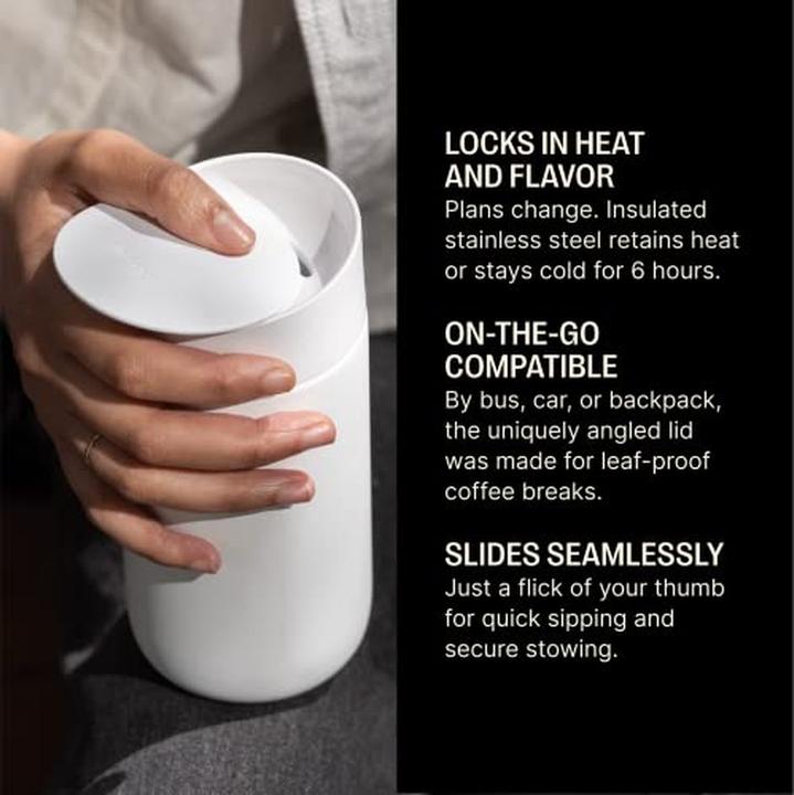 Actual product image Fellow Carter Slide Mug - White - Insulated mug 473 ml (0.47 l)