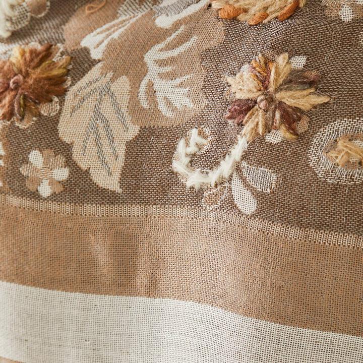 Image du produit Loberon Écharpe plenum marron/blanc