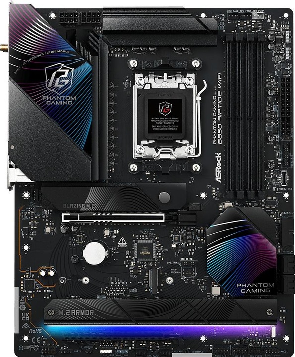 Produktbild AsRock Phantom Gaming B850 Riptide WiFi (AM5, AMD B850, ATX)