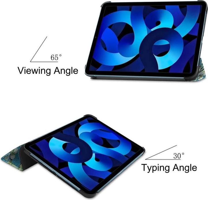 Produktbild Cover-Discount iPad 2022 (10.Gen) - Tri-fold Smart Leder Case Blüten (iPad 2022 (10. Gen))