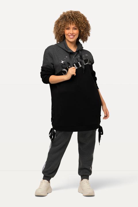 Produktbild Ulla Popken Longsweater, Colorblocking, Kapuze, Schnürung, Langarm (42, 44)