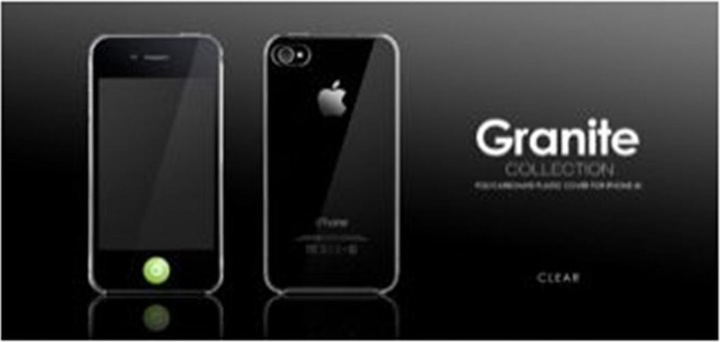 Produktbild more. Granite Collection Hardcase für iPhone 4/4S Clear (Apple iPhone 4s, Apple iPhone 4)