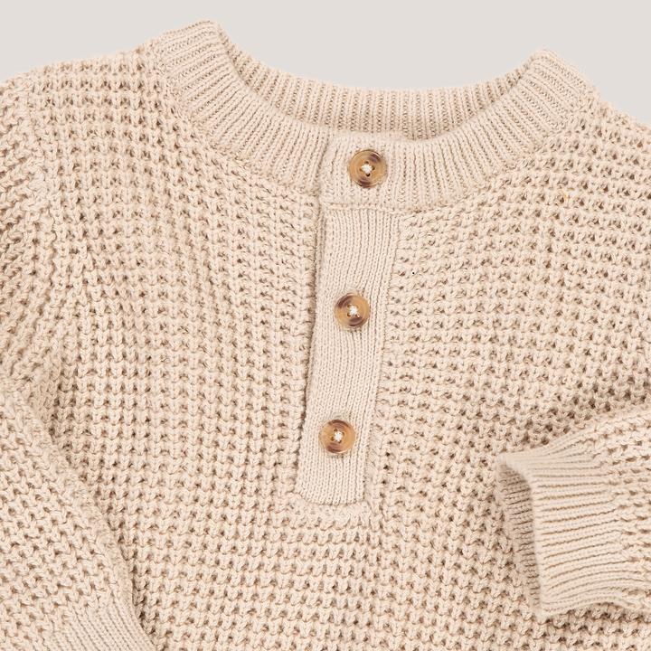 Produktbild La Redoute Collections Pullover mit Rundhals und Knopfleiste (86, 92)